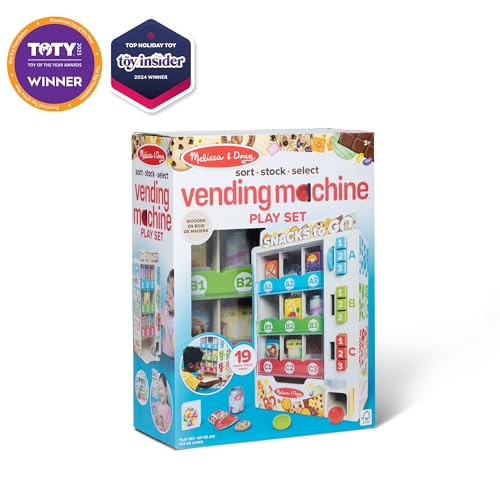 Wooden Vending Machine Pretend Play Set