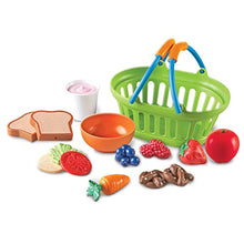 37 Piece Healthy Food Basket Pretend Play Set for Toddlers 18 Months Up