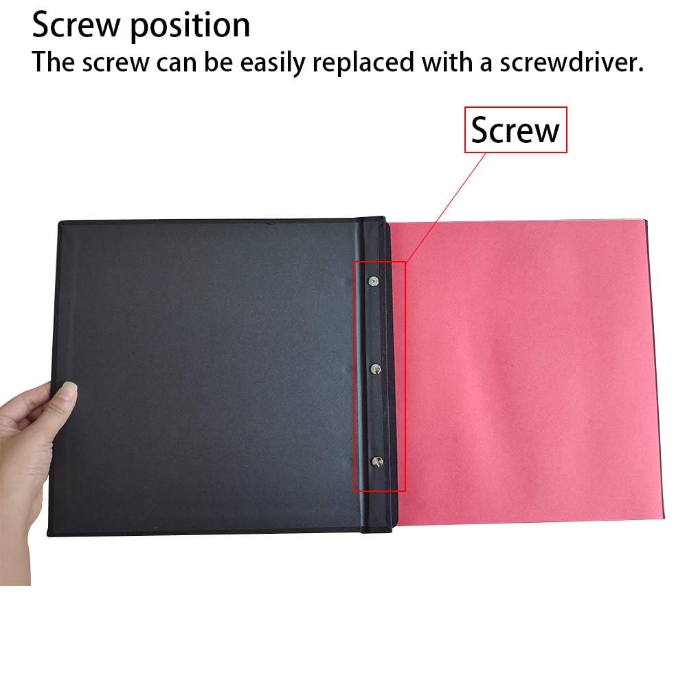 Self Adhesive Scrapbook Photo Album with Magnetic Pages and Metallic Pen
