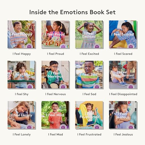 12 Book Emotion Learning Set for Kids Social Emotional Development
