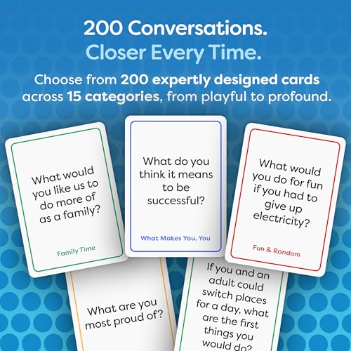 200 Family Conversation Cards for Kids Teens and Adults