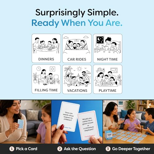 200 Family Conversation Cards for Kids Teens and Adults