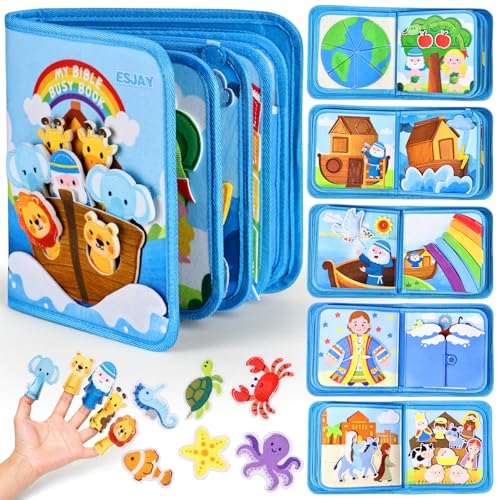 Bible Busy Board Montessori Activity Book for Toddlers Ages 1 to 3