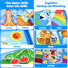 Bible Busy Board Montessori Activity Book for Toddlers Ages 1 to 3
