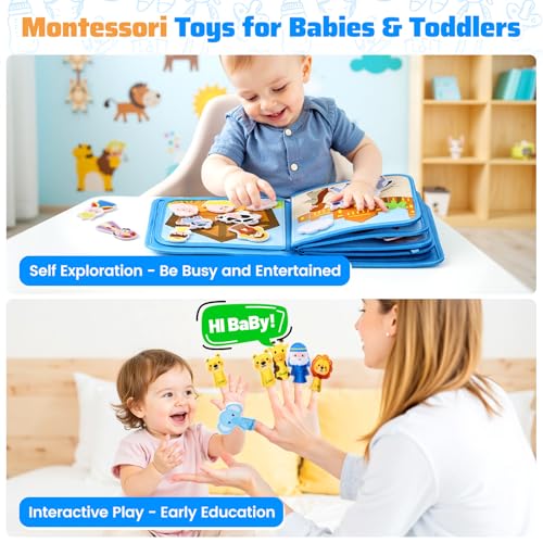 Bible Busy Board Montessori Activity Book for Toddlers Ages 1 to 3