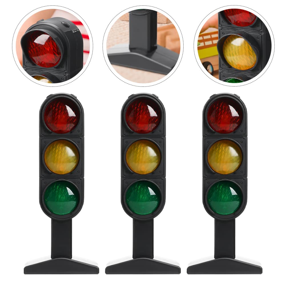 Kids Traffic Light Toy Set for Road Safety Pretend Play