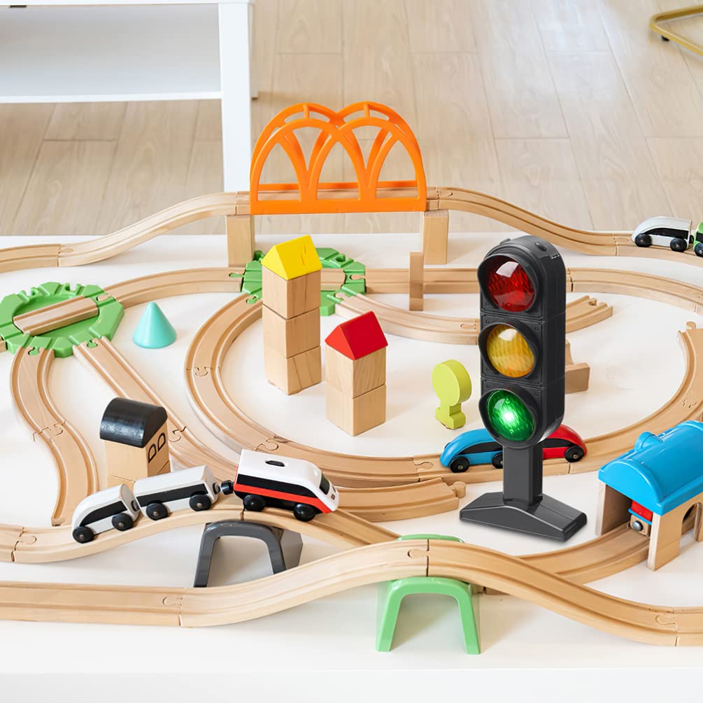 Kids Traffic Light Toy Set for Road Safety Pretend Play