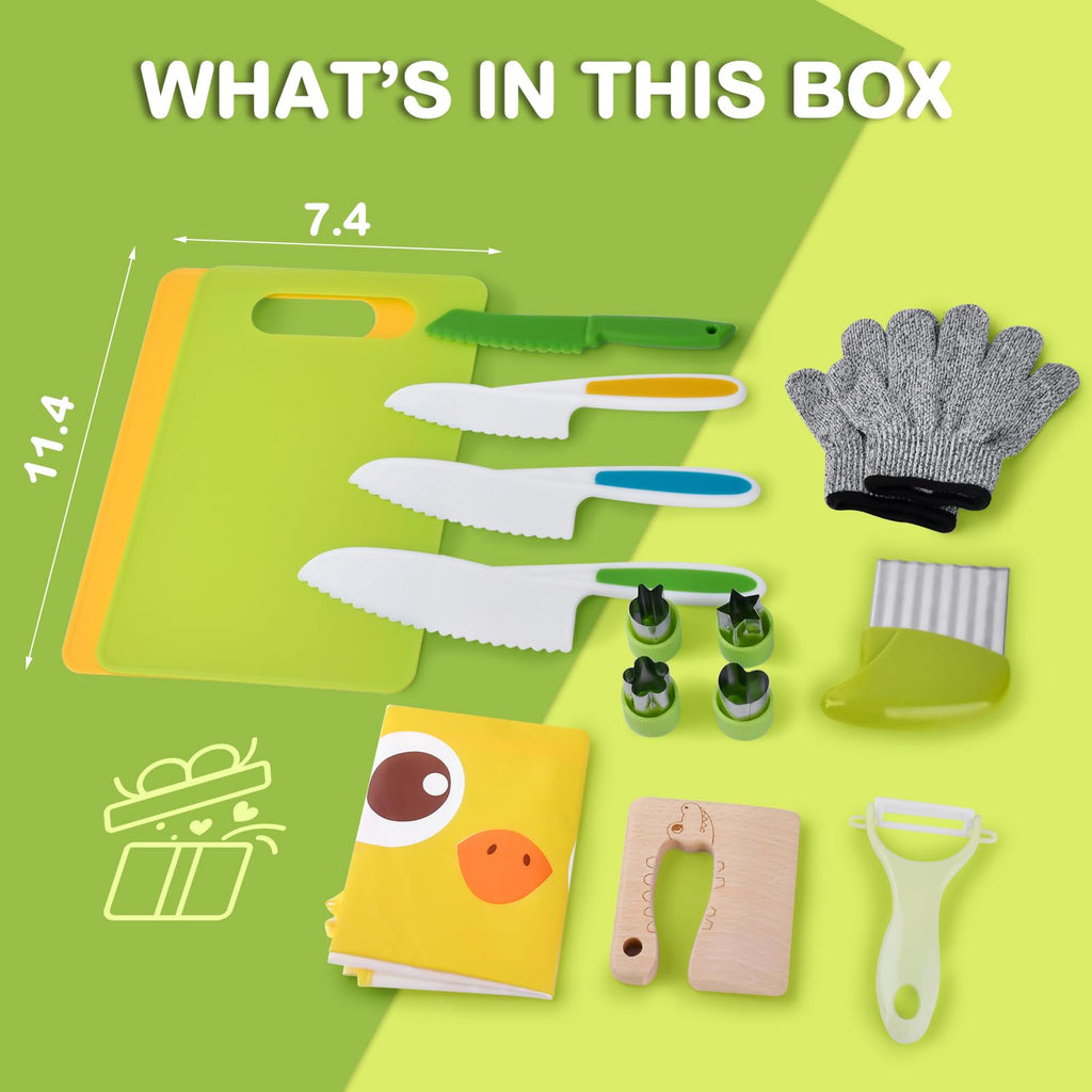 15 Piece Montessori Kitchen Toy Set for Toddlers