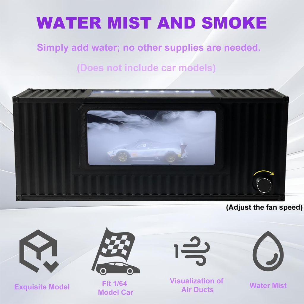Desktop Wind Tunnel Simulator for 1 64 Scale Model Cars and Diecast Display