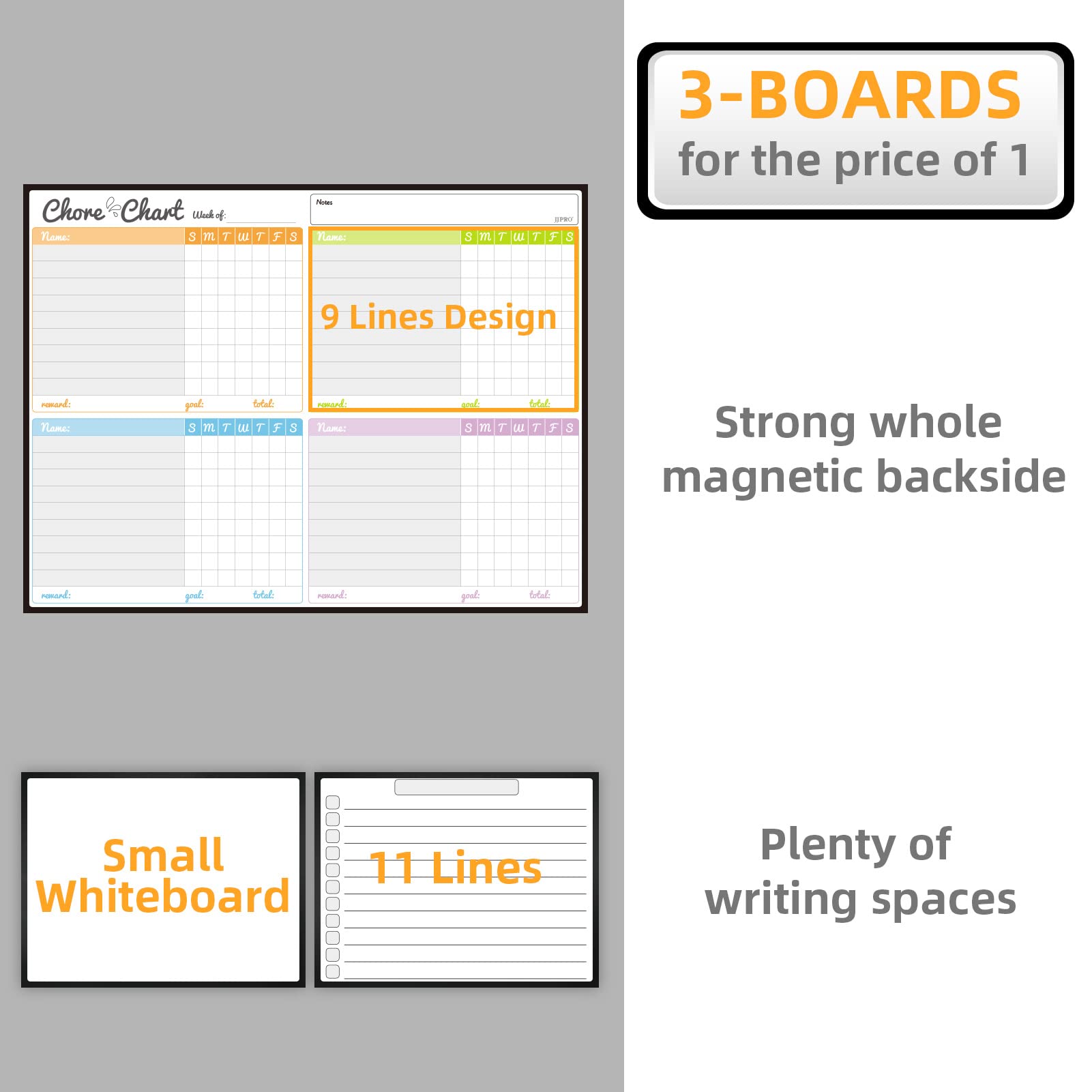 Magnetic Dry Erase Chore Chart Board