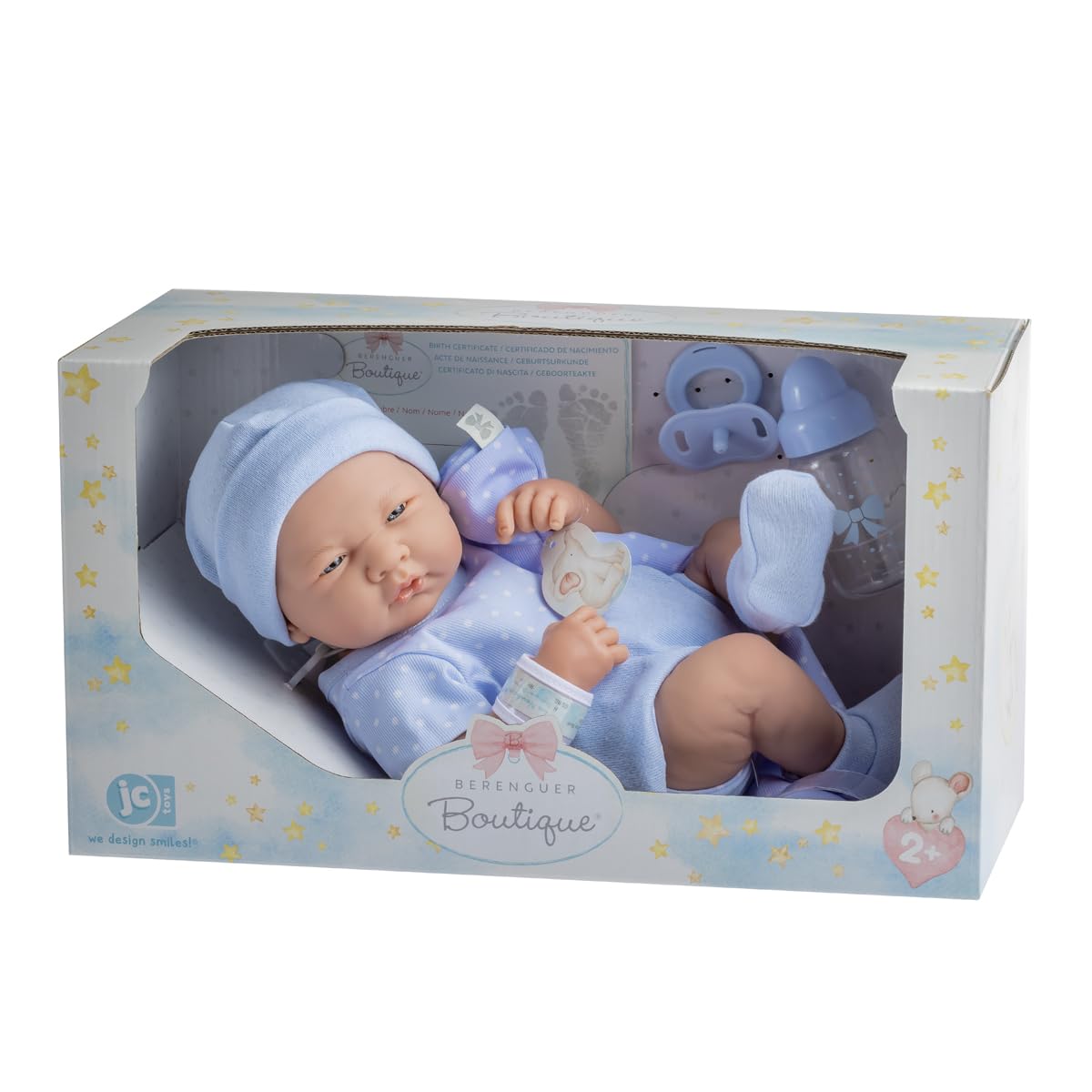 Realistic Anatomically Correct Newborn Boy Doll with Nine Piece Gift Set