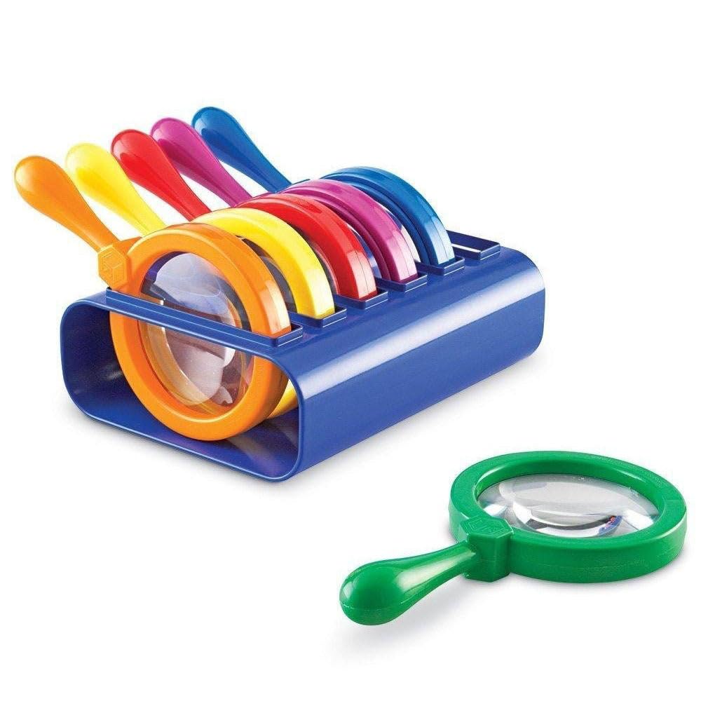 Primary Science Jumbo Magnifiers with Stands Set of Six for Kids