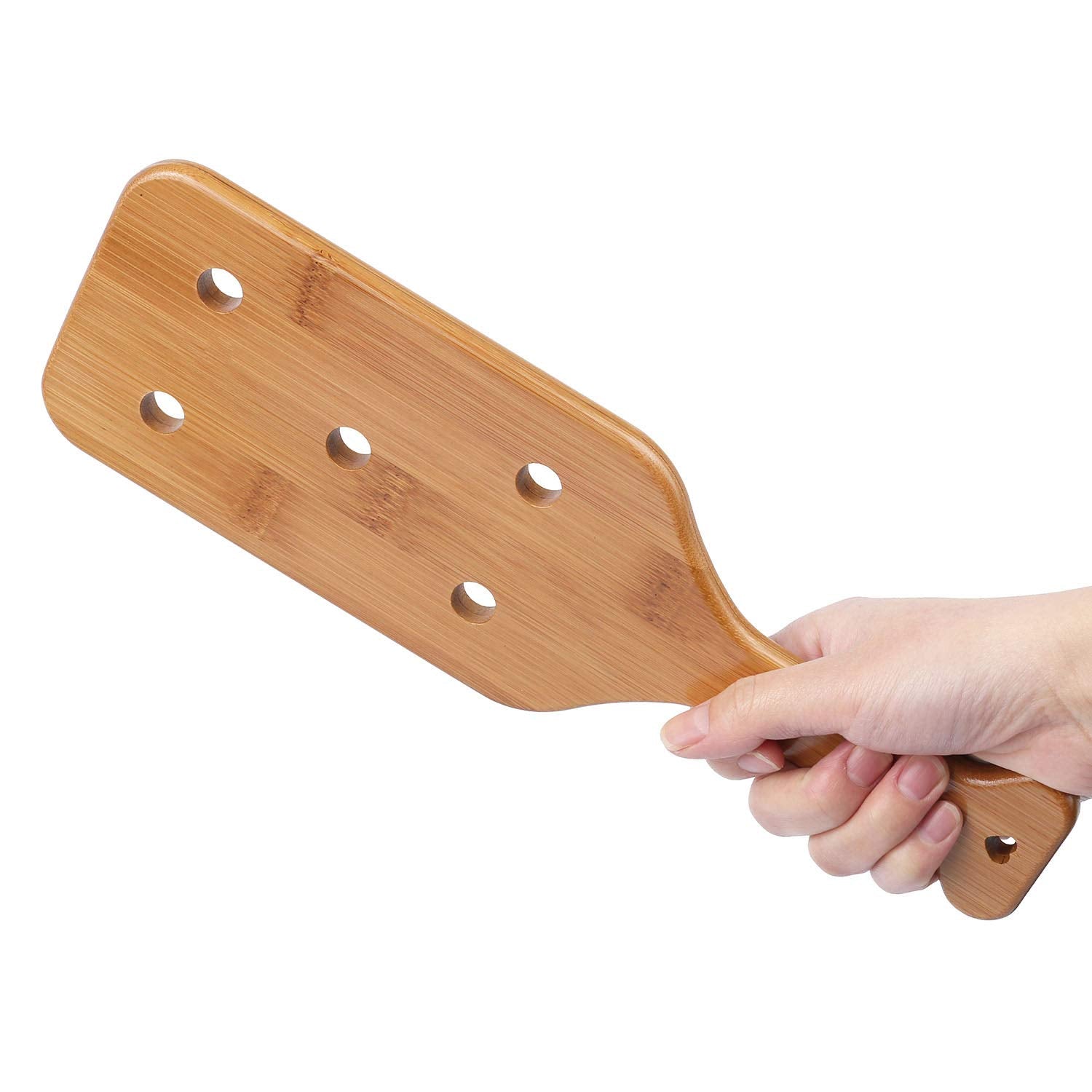 Lightweight Bamboo Paddle with Smooth Finish and Airflow Holes