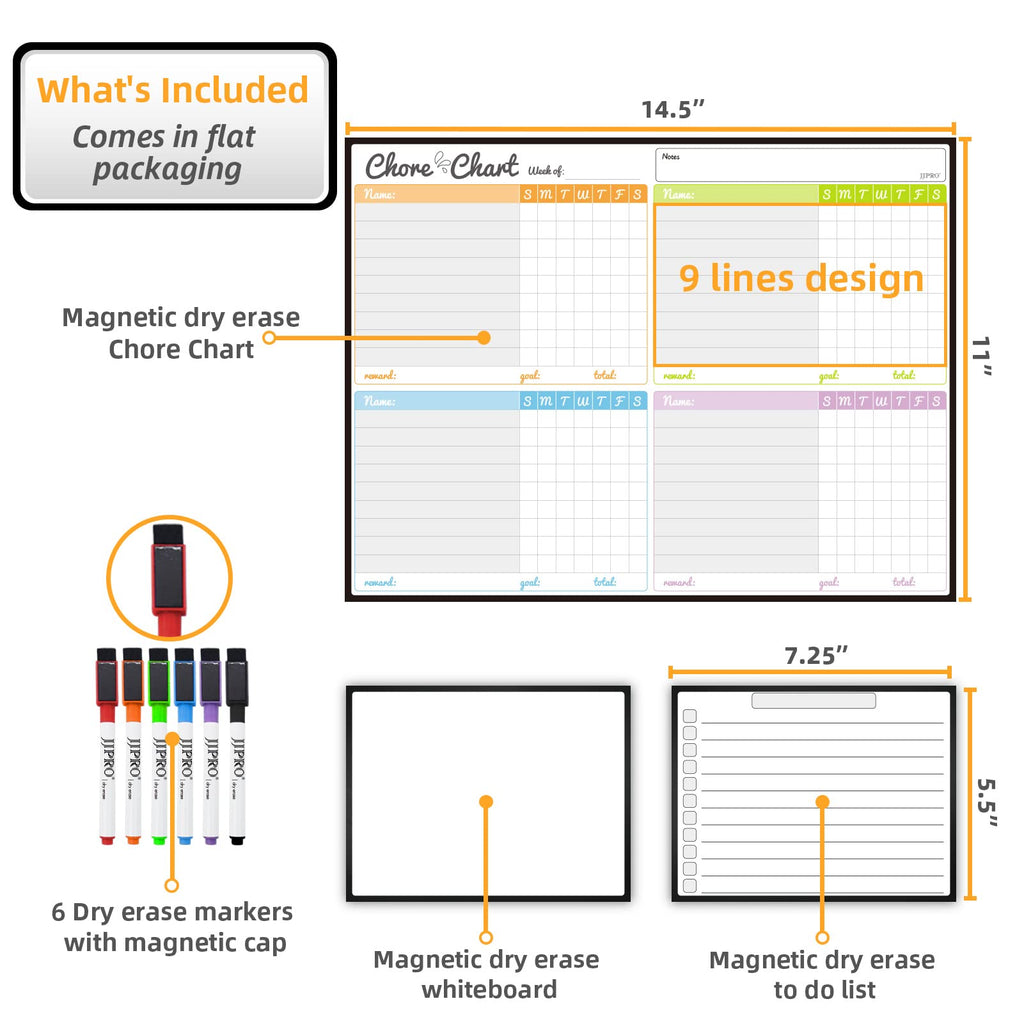 Magnetic Dry Erase Chore Chart Board