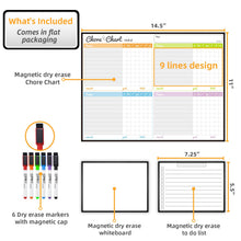 Magnetic Dry Erase Chore Chart Board