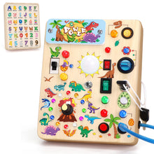 Montessori Busy Board Sensory Travel Toy for Toddlers