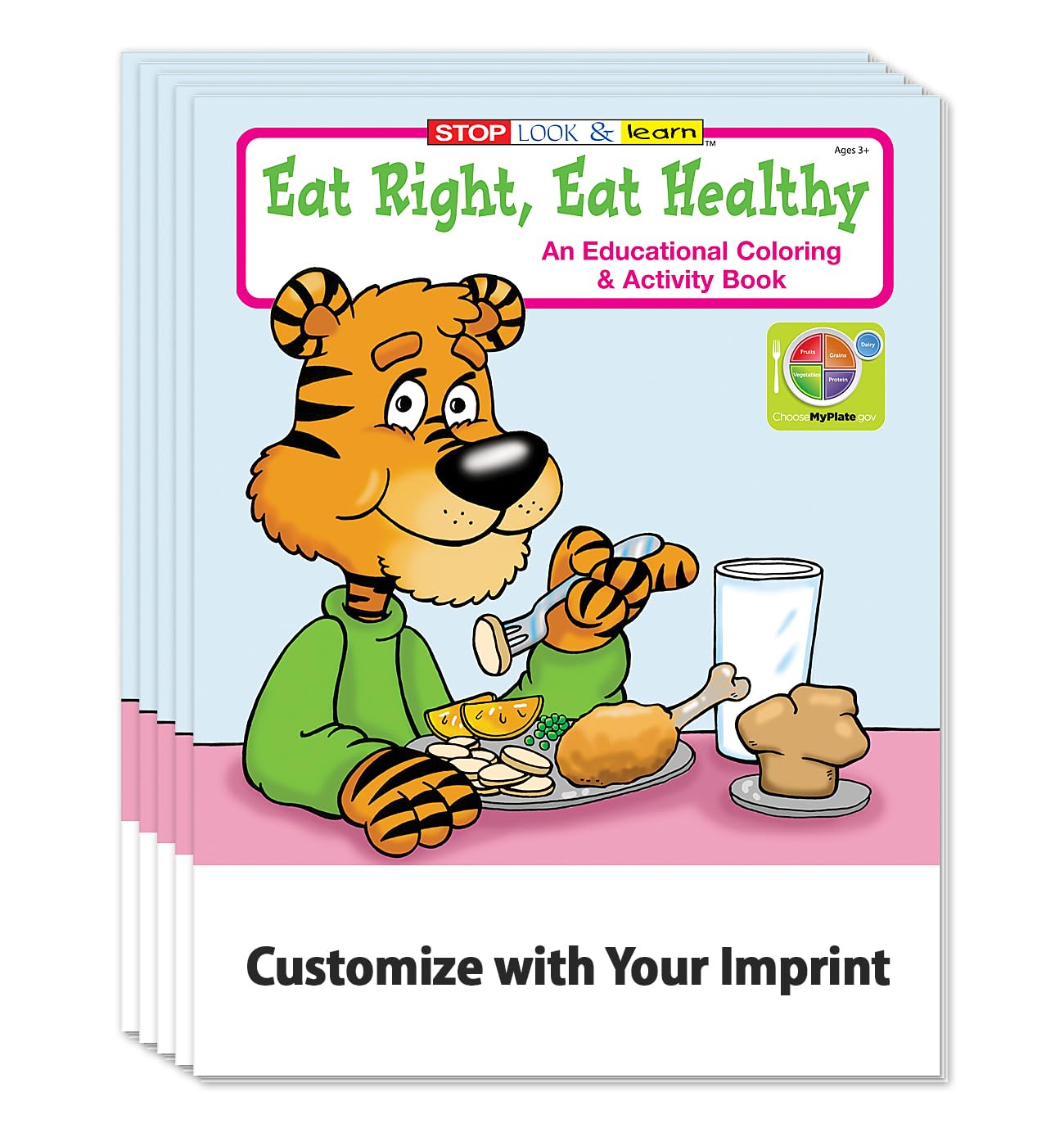 Kids Healthy Eating Educational Coloring and Activity Book