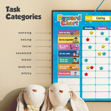 Magnetic Responsibility and Reward Chart with 3D Stars for Kids