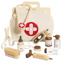 Wooden Doctor and Vet Pretend Play Set for Kids Ages 3 and Up