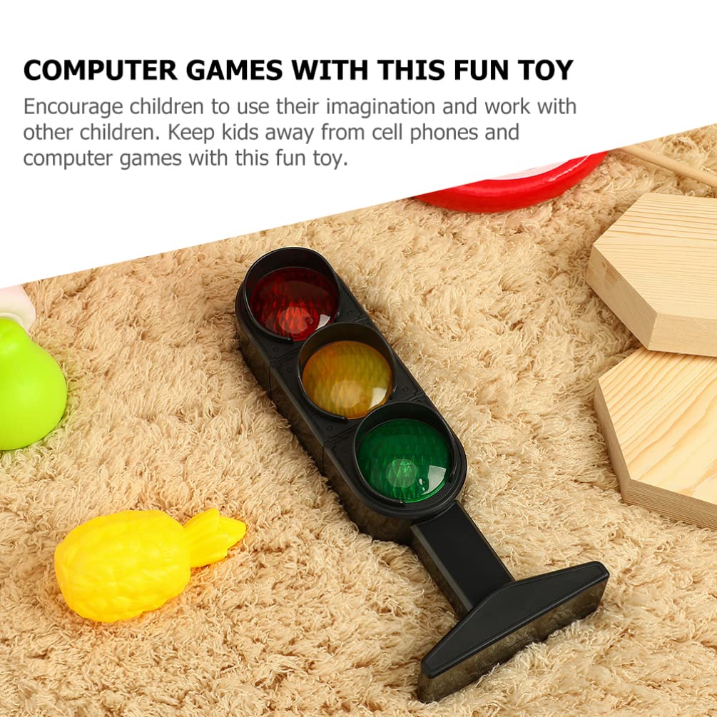 Kids Traffic Light Toy Set for Road Safety Pretend Play