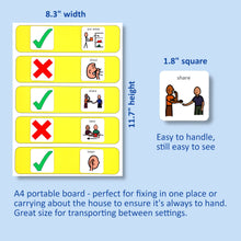 Plastic Visual Interactive Behavior Board for Autism Support
