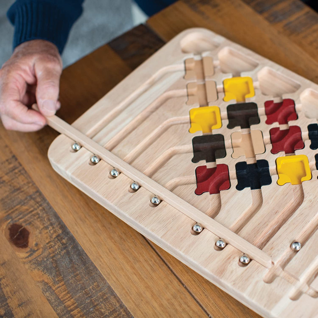 Marble Circuit Logic Puzzle Game with 100 Brain Teasers for Ages 8 Plus
