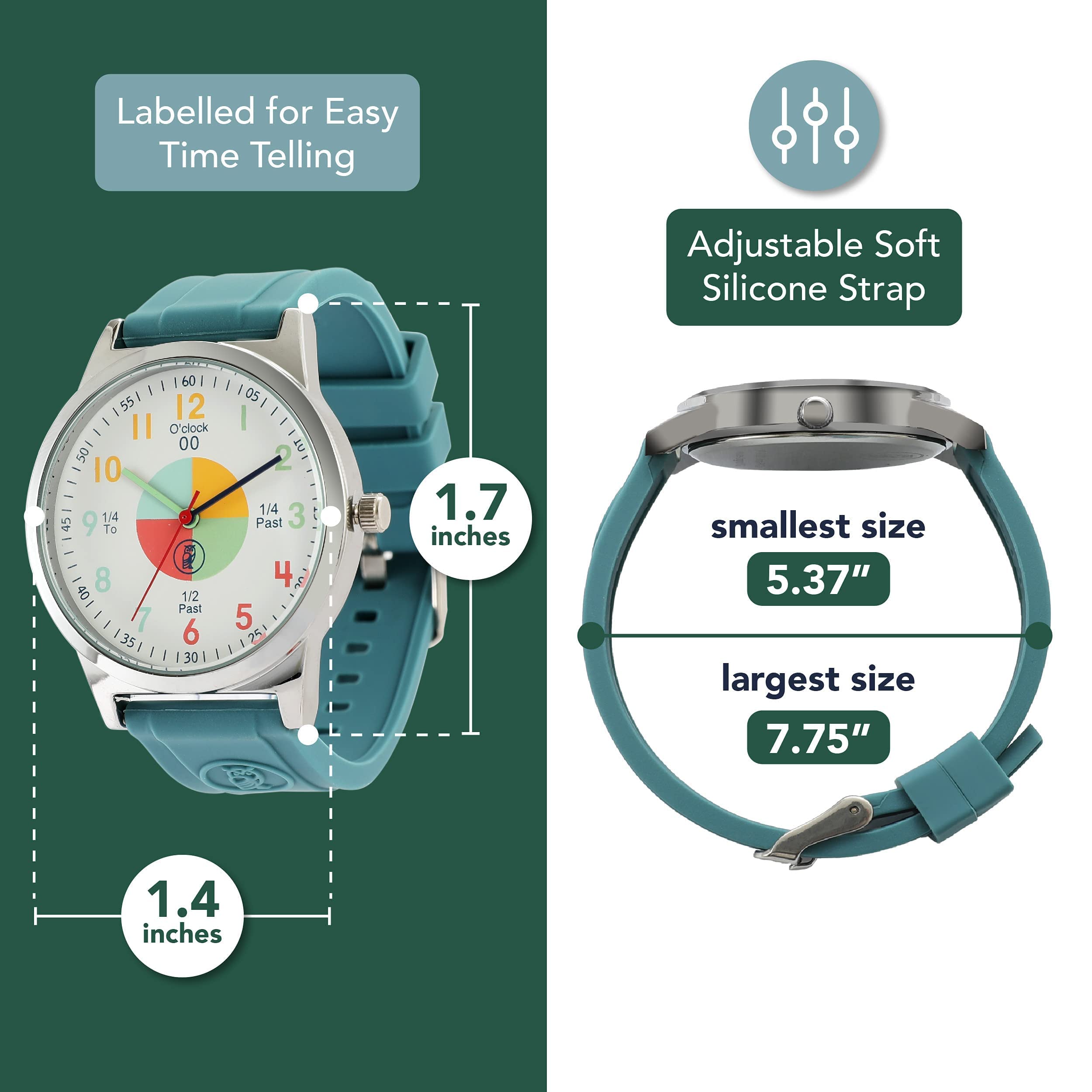 Kids Telling Time Teaching Clock with Learning Watch