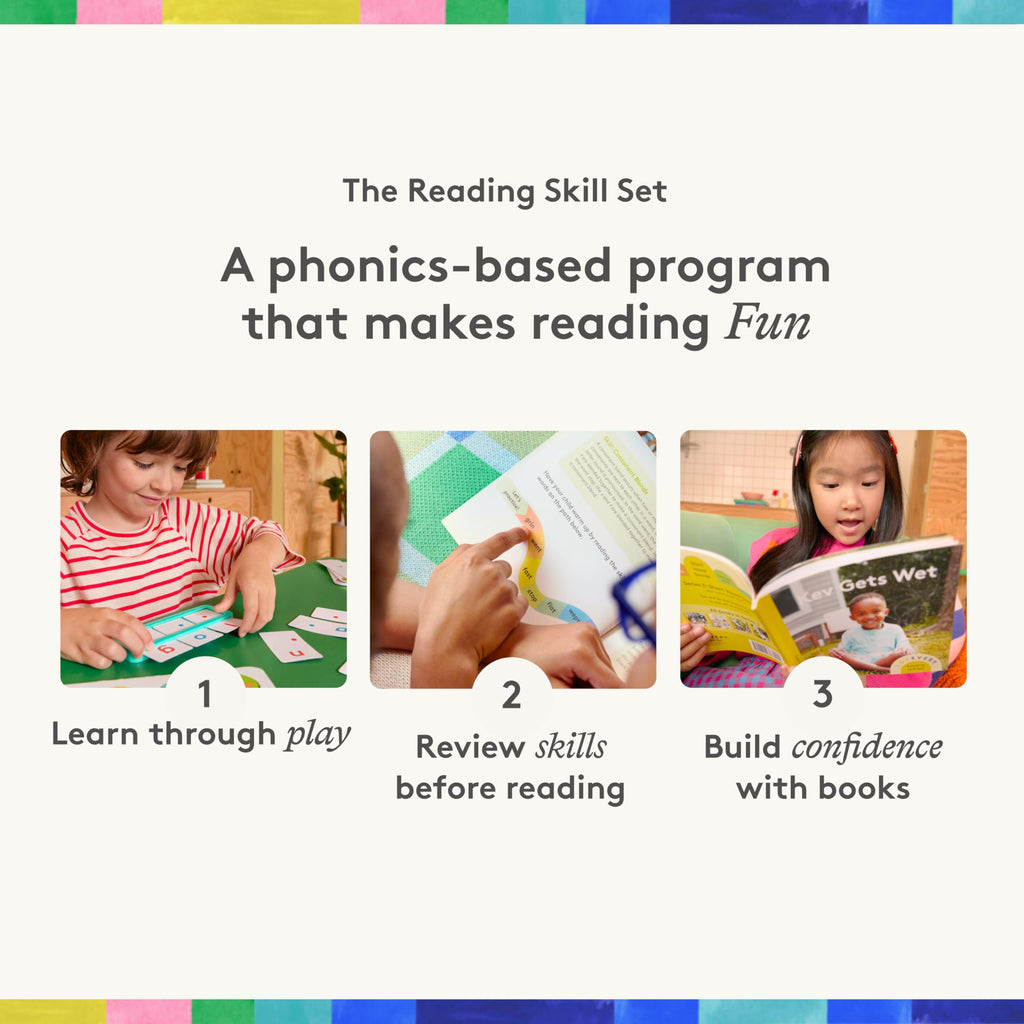 Phonics Reading Set with Games and Books for Kindergarten and Grade 1