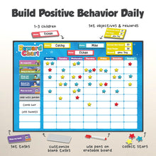 Magnetic Responsibility and Reward Chart with 3D Stars for Kids