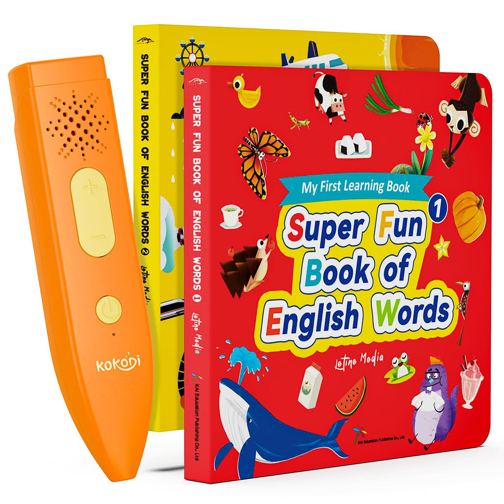 Kids Interactive Talking Pen Book Set for Early Learning and Sensory Play
