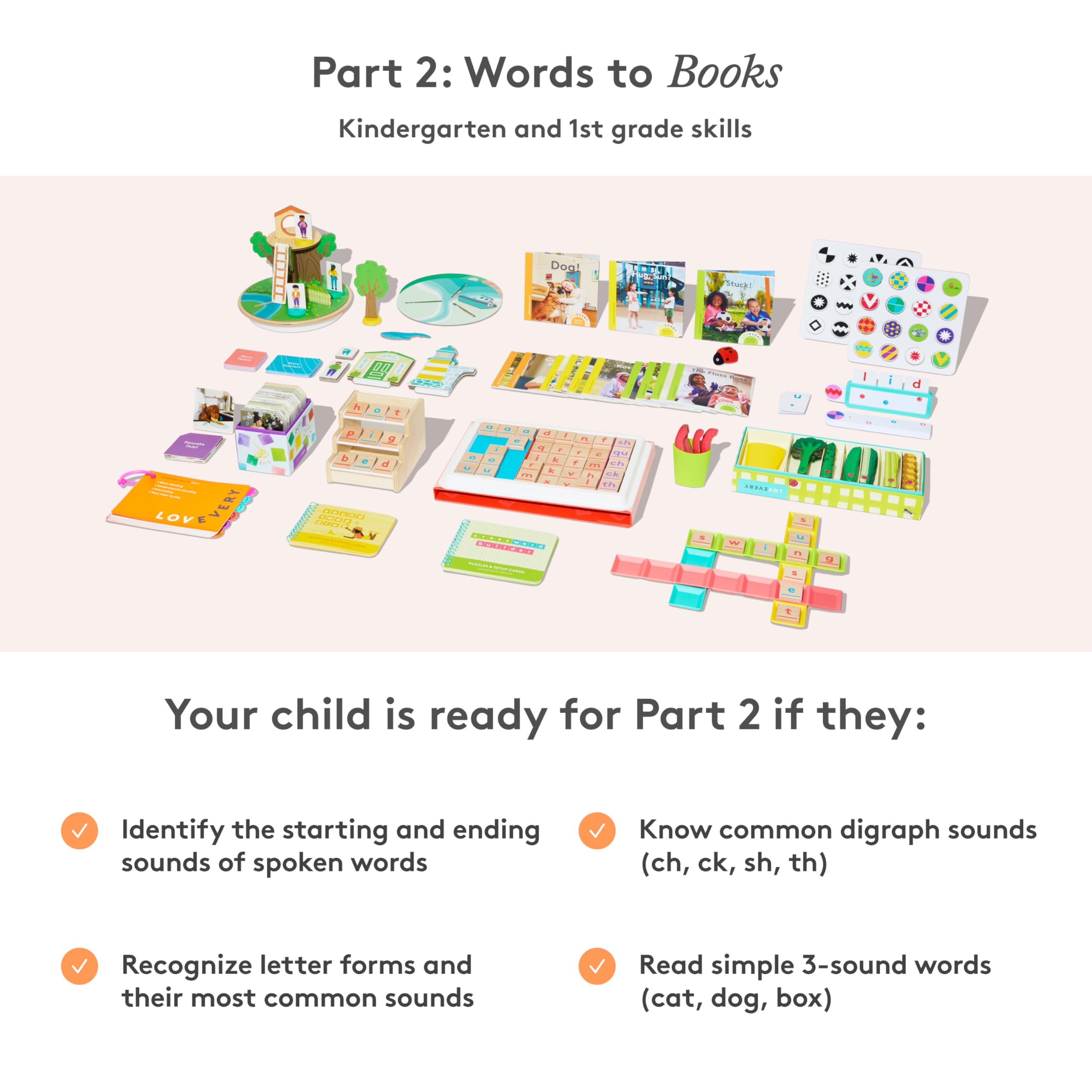 Phonics Reading Set with Games and Books for Kindergarten and Grade 1