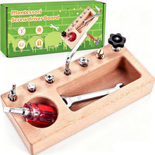 Wooden Montessori Screwdriver Board for Fine Motor Skills Ages 3 to 5