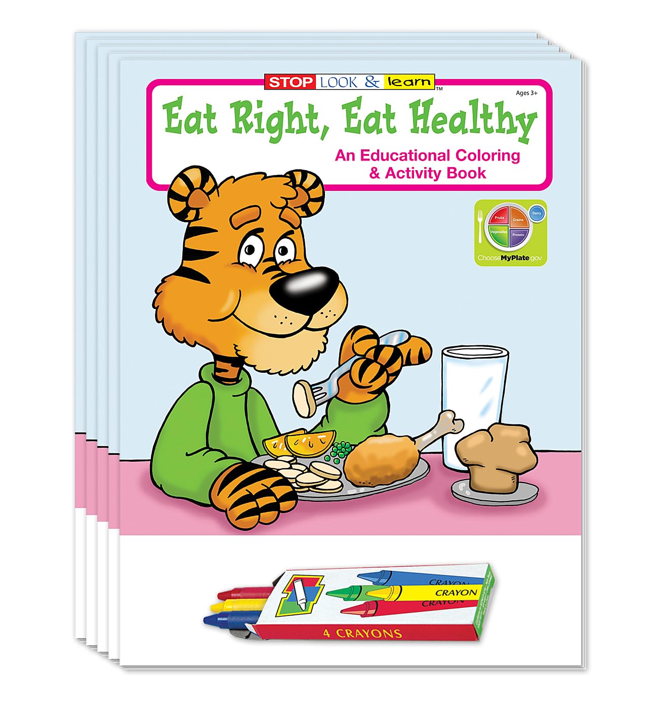 Kids Healthy Eating Educational Coloring and Activity Book