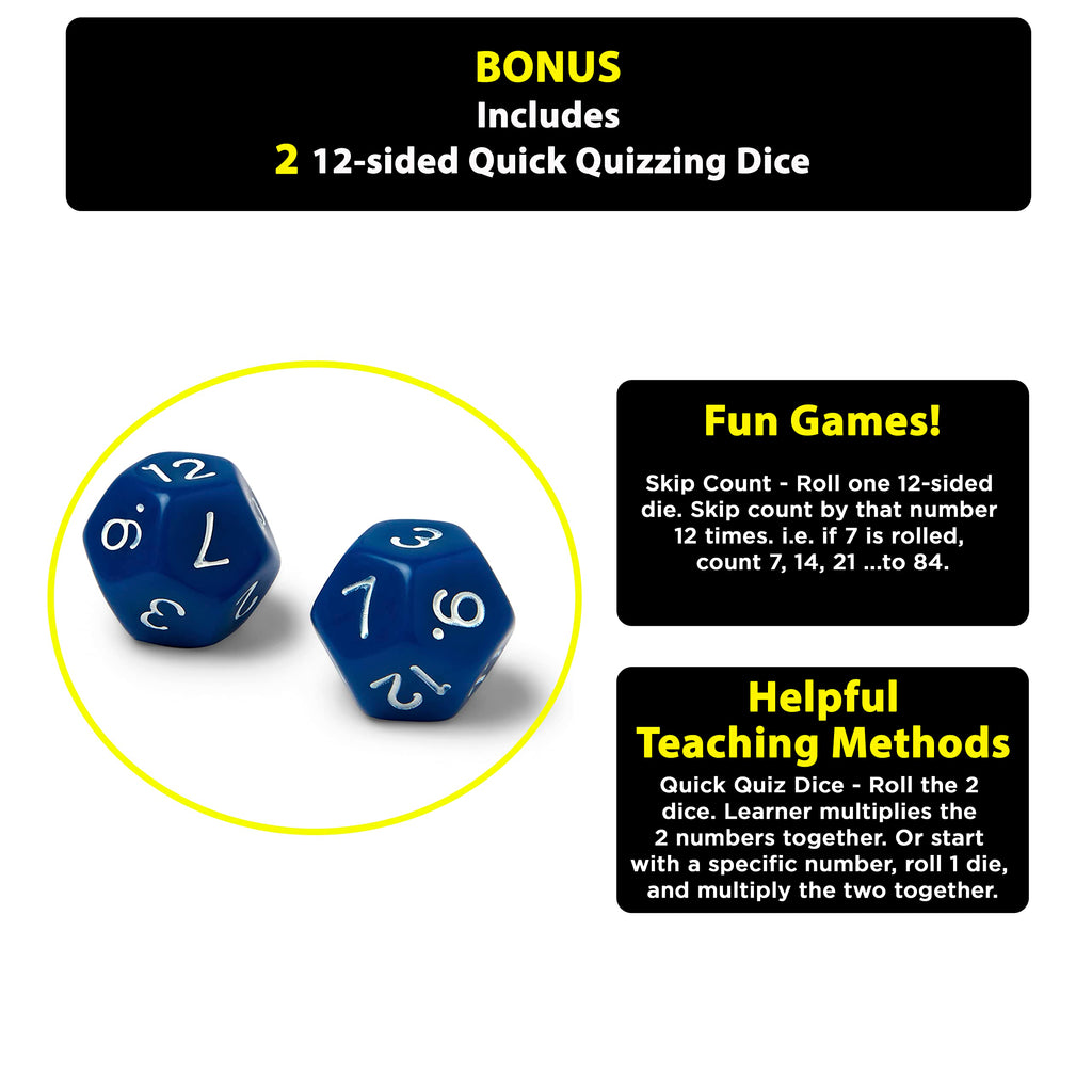 Jumbo Multiplication Flash Cards with 173 Cards for Grades 2 to 6