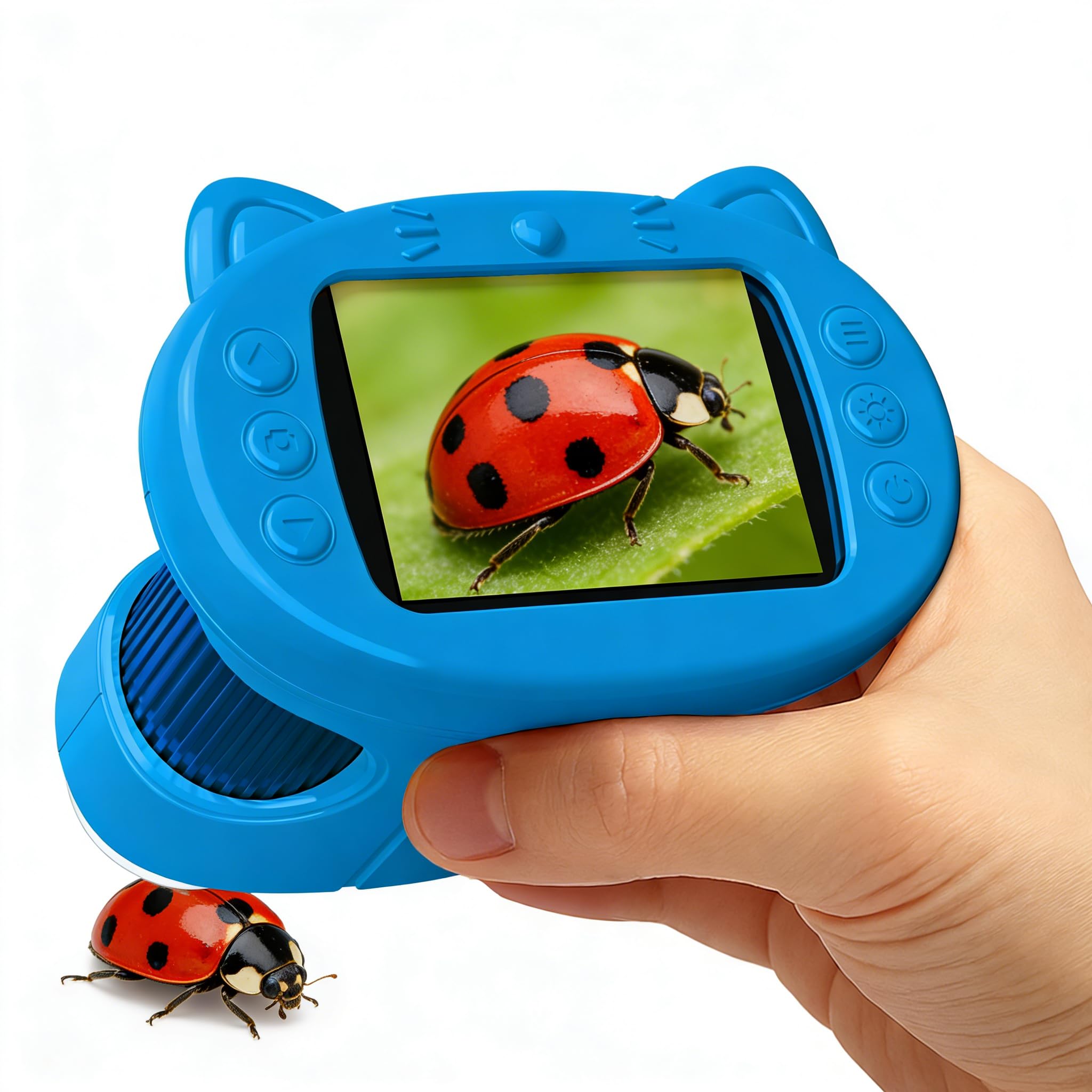 Portable Digital Microscope for Kids with 1000X Zoom and 4K Screen