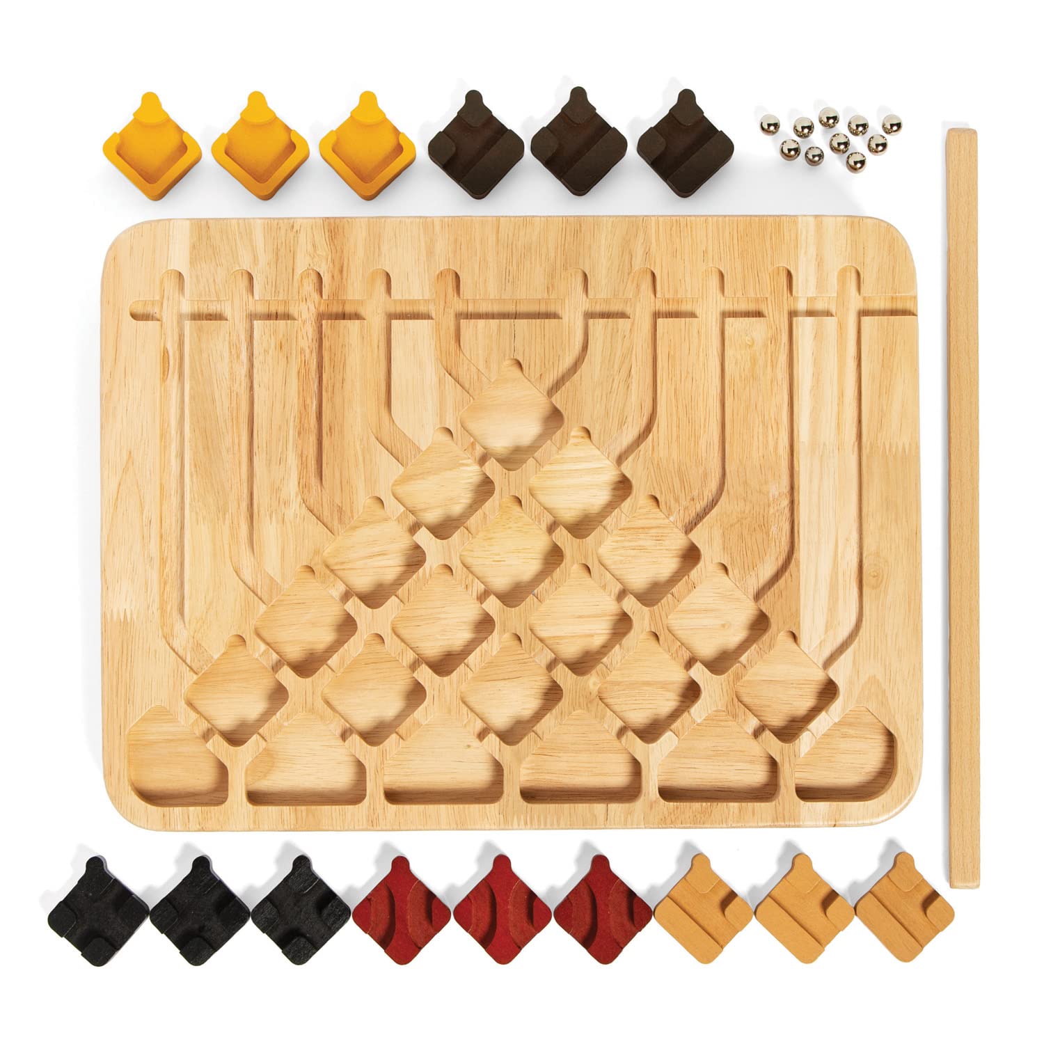 Marble Circuit Logic Puzzle Game with 100 Brain Teasers for Ages 8 Plus