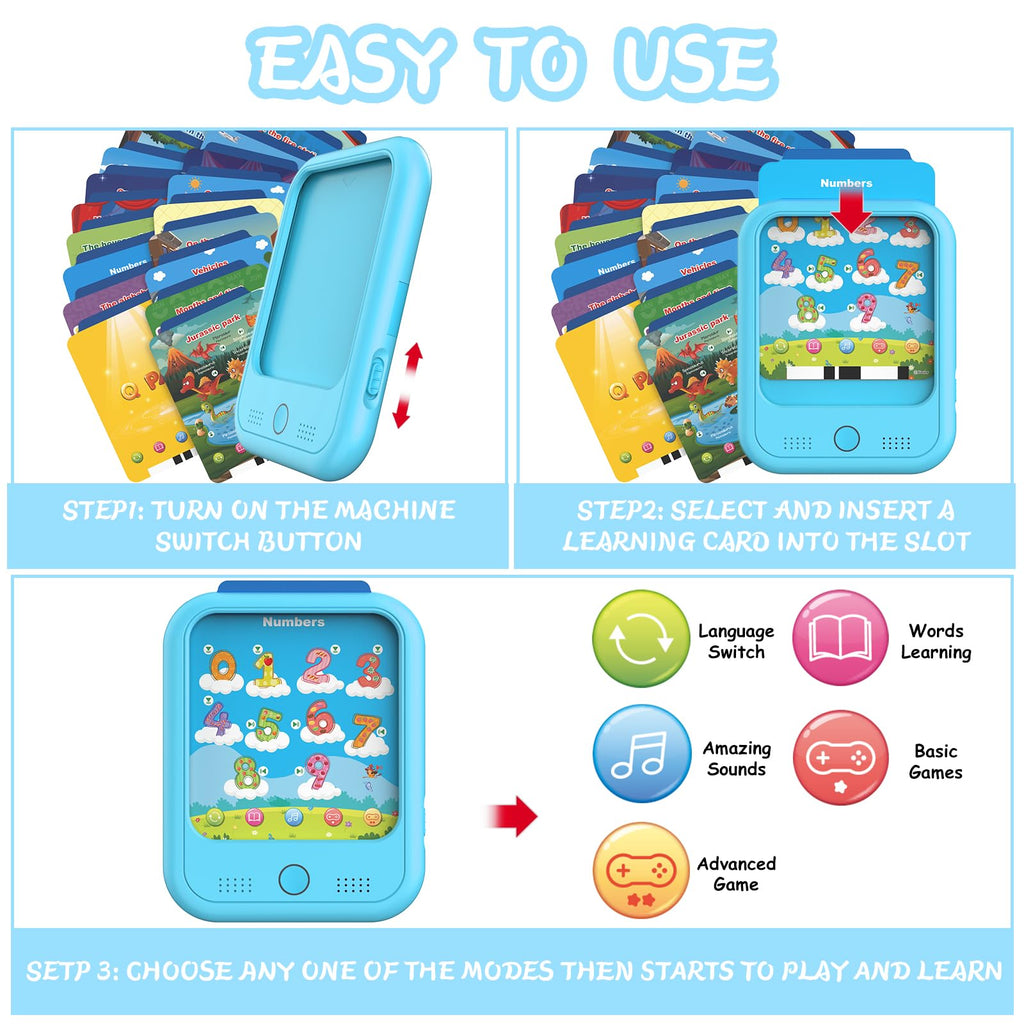 Kids Learning Tablet with Colors Letters Numbers Animals and Weather