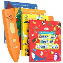 Kids Interactive Talking Pen Book Set for Early Learning and Sensory Play