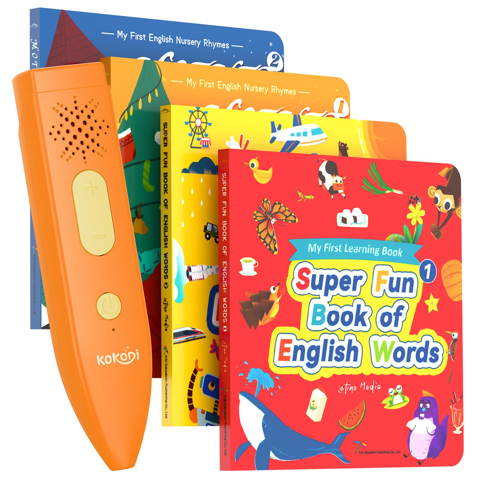 Kids Interactive Talking Pen Book Set for Early Learning and Sensory Play