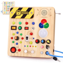 Montessori Busy Board Sensory Travel Toy for Toddlers