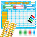 Magnetic Responsibility Chore and Reward Chart for Multiple Kids