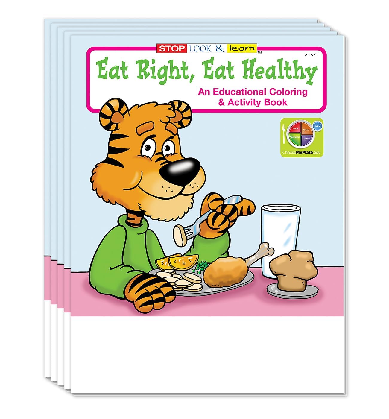 Kids Healthy Eating Educational Coloring and Activity Book