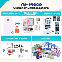 Kids Doctor Medical Station Playset with Dentist Pharmacy and Checkout