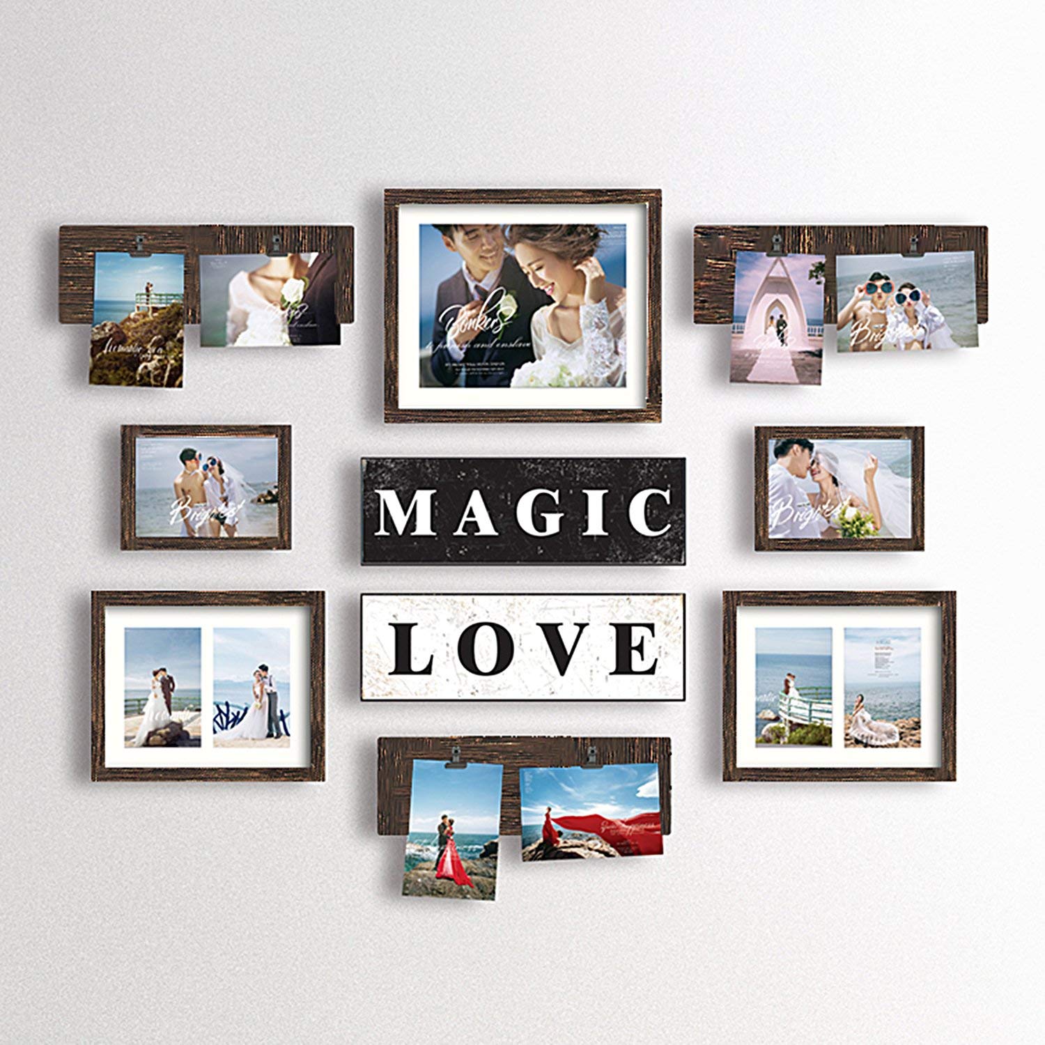 3D Wall Decor Picture Frame Kit with Glass Cover