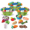 37 Piece Healthy Food Basket Pretend Play Set for Toddlers 18 Months Up