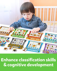 Magnetic Sorting Montessori Fridge Magnets Matching Game