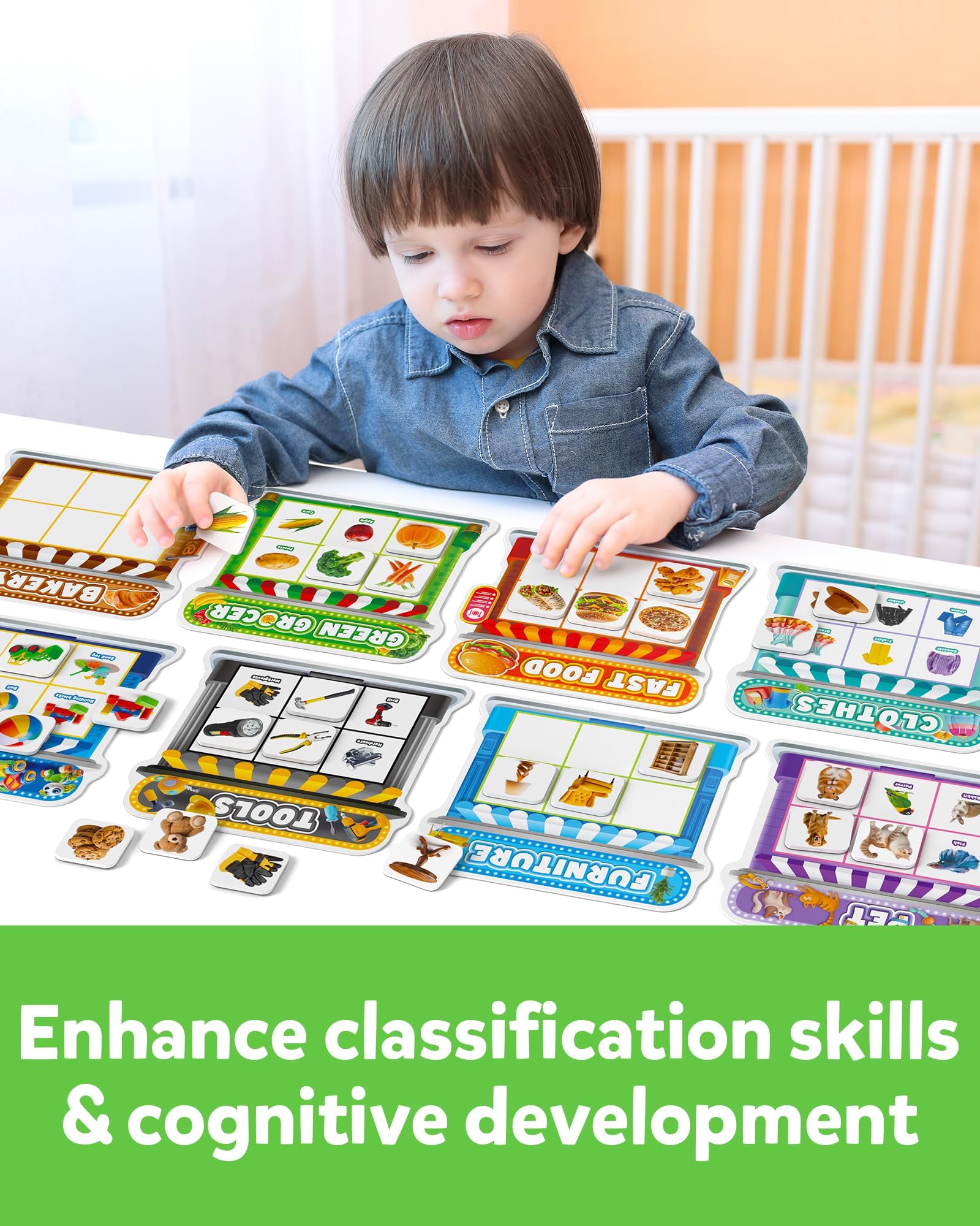 Magnetic Sorting Montessori Fridge Magnets Matching Game