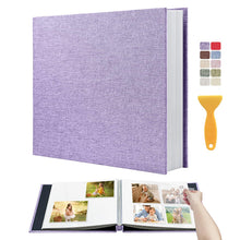 Large Self Adhesive Scrapbook Photo Album with Linen Cover 40 Pages