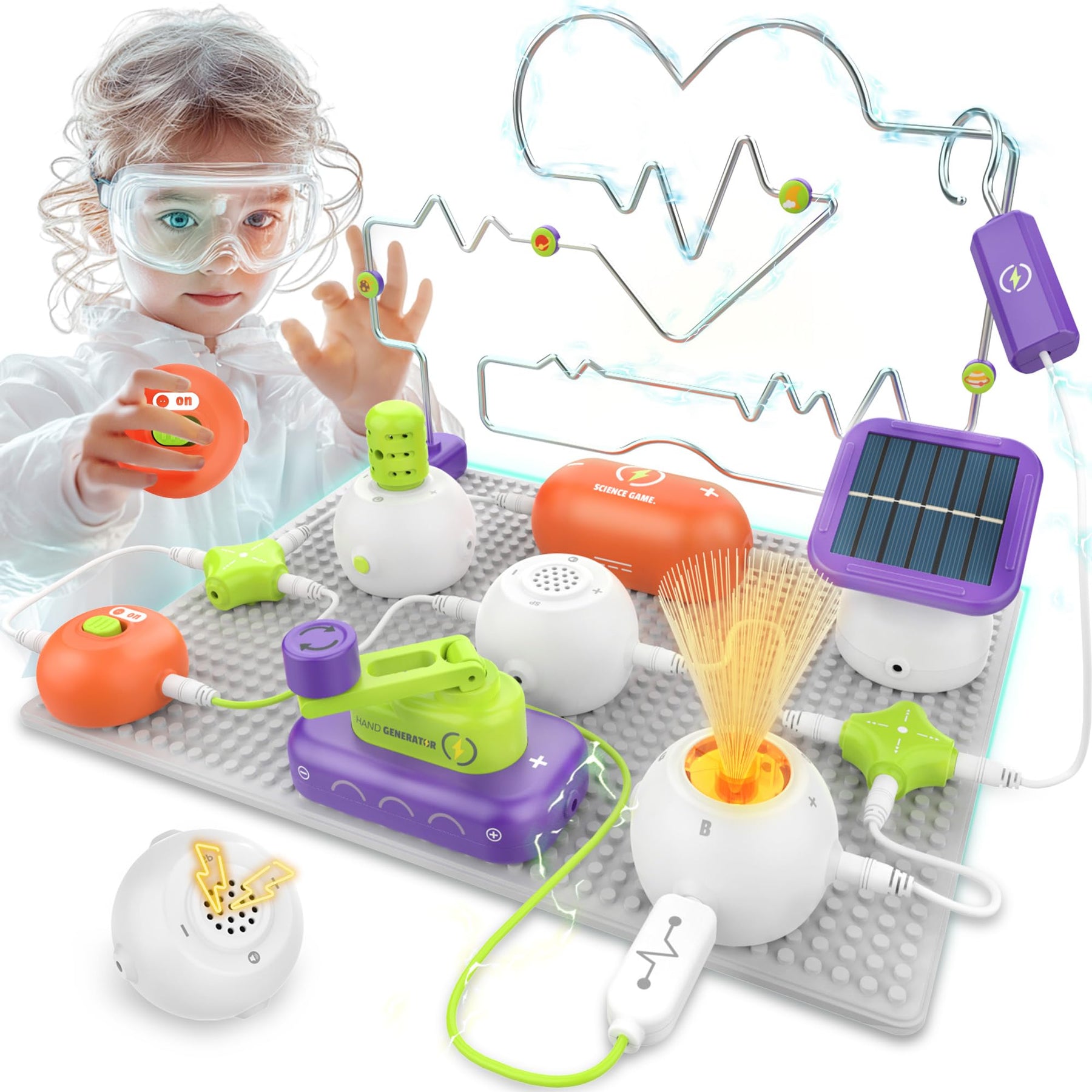 Kids Electronics Exploration STEM Science Kit for Ages 3 to 12