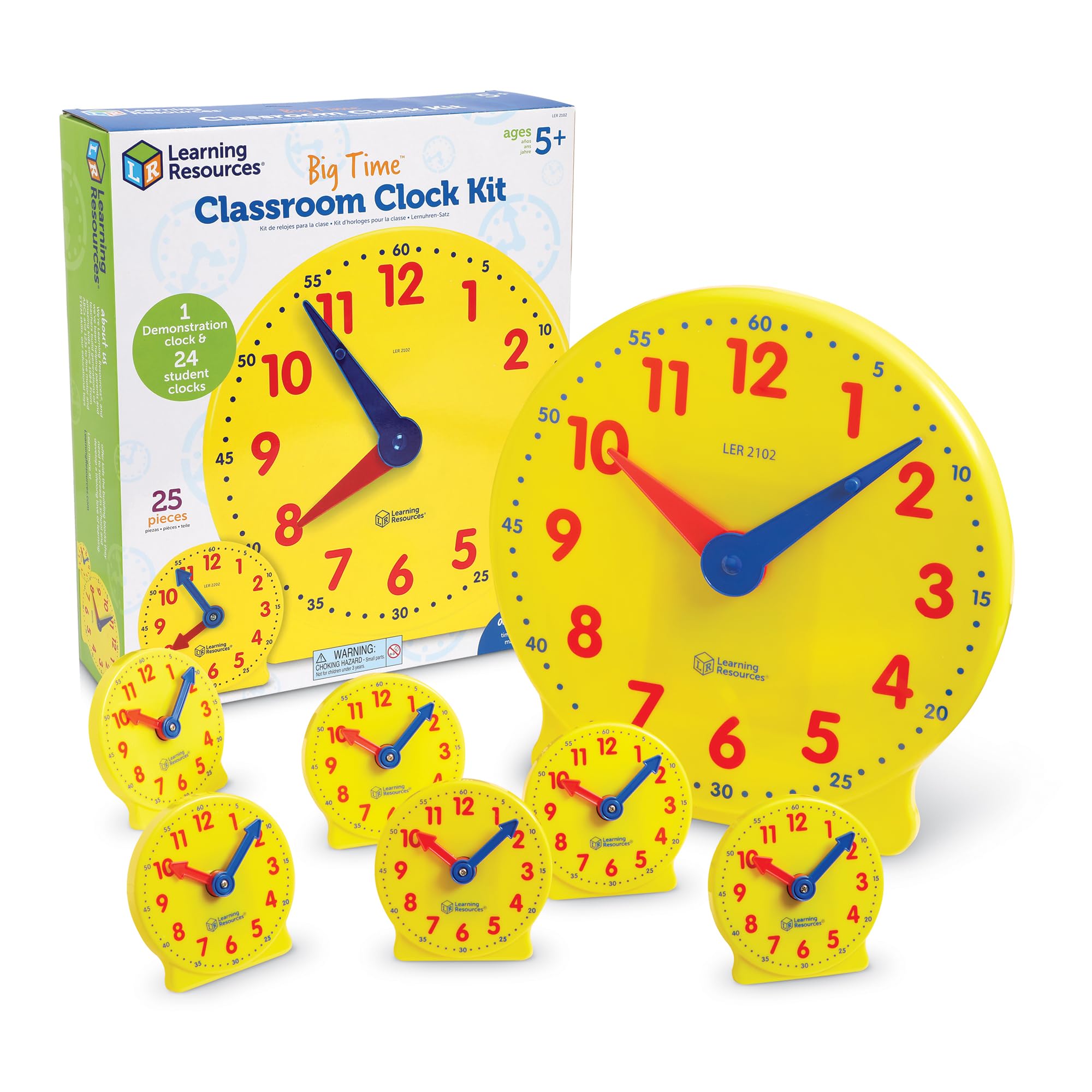 Classroom Teaching Clock Kit for Learning to Tell Time